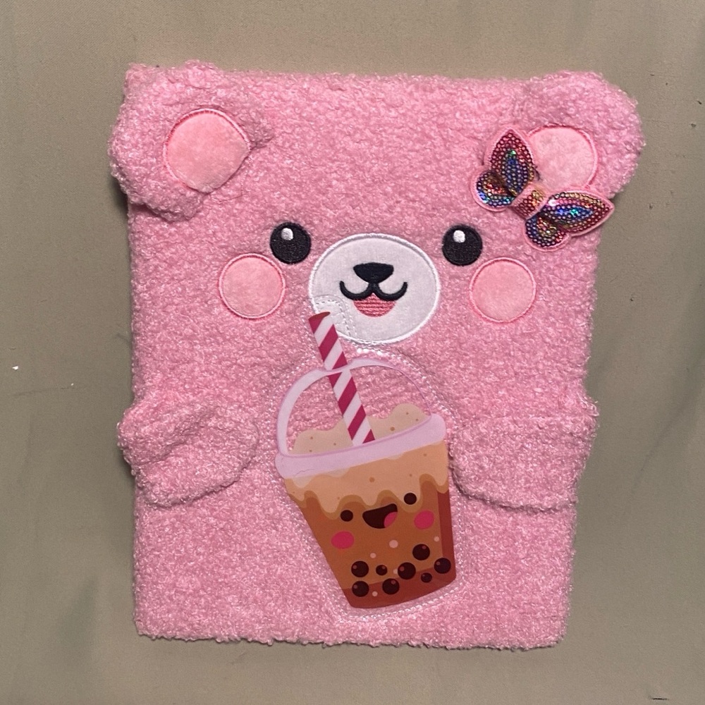 VOTUM Fuzzy Sketch Book: Personalized Artist Sketchbook: Sketching, Drawing Pink